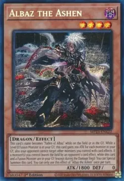 Albaz the Ashen - MP23-EN122 - Prismatic Secret Rare - 1st Edition NM Yugioh 25t - Image 1
