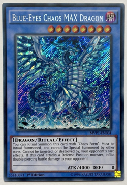 MVP1-ENS04 Blue-Eyes Chaos MAX Dragon - Secret Rare 1st Edition Near Mint YuGiOh - Image 1