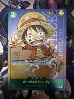 One Piece TCG Monkey.D.Luffy P-037 1st Anniversary Tournament Near Mint - Image 1
