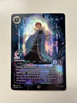 Disney Lorcana Winterspell Anna - Soothing Sister Enchanted 227/204 NM - Image 1