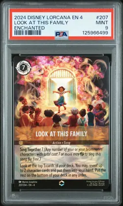 2024 DISNEY LORCANA EN 4-URSULA'S RETURN ENCHANTED LOOK AT THIS FAMILY PSA 9 - Image 1