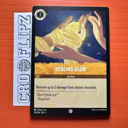 Disney Lorcana Healing Glow Action Amber Non Foil Common #28/204 - Image 1