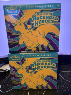 X2 Pokemon Mega Evolution Ascended Heroes Pokemon ETB Elite Trainer Box ✅ - Image 1