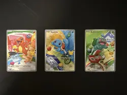 Pokemon TCG First Partner Illustration Collection Series 1 Kanto Starter Set - Image 1