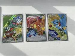Pokemon TCG First Partner Illustration Collection Series 1 Kanto Starter Set - Image 1
