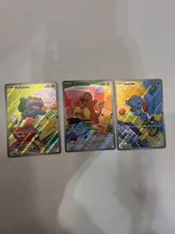 Pokemon TCG First Partner Illustration Collection Series 1 Kanto Starter Set - Image 1