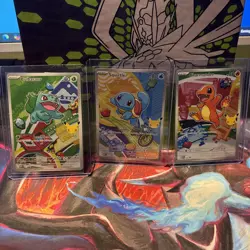 Pokemon TCG First Partner Illustration Collection Series 1 Kanto Starter Set - Image 1