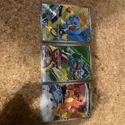 Pokemon TCG First Partner Illustration Collection Series 1 Kanto Starter Set - Image 1