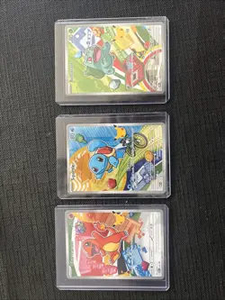 Pokemon TCG First Partner Illustration Collection Series 1 Kanto Starter Set - Image 1