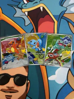 Pokemon TCG First Partner Illustration Collection Series 1 Kanto Starter Set - Image 1