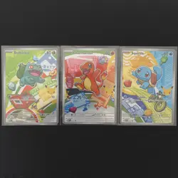 Pokemon TCG First Partner Illustration Collection Series 1 Kanto Starter Set - Image 1