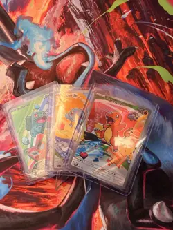 Pokemon TCG First Partner Illustration Collection Series 1 Kanto Starter Set - Image 1