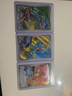 Pokemon TCG First Partner Illustration Collection Series 1 Kanto Starter Set - Image 3