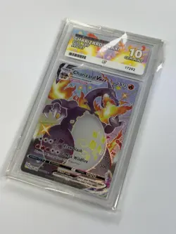 10 Gem Mint Charizard VMAX SV107/SV122 Shining Fates Graded Pokemon Card - Image 1