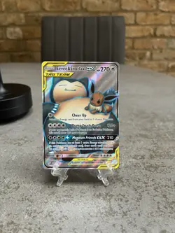Pokemon TCG Snorlax and Evee Tag Team Full Art Card 171 Perfect Condition - Image 2