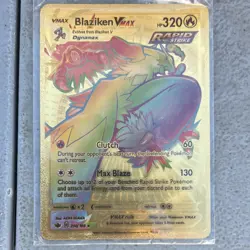 Pokemon VMAX Gold Card Lot Holo 2021 - Blaziken, Orbeetle, Boltund, Rayquaza - Image 2