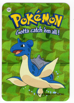 Lapras #131 - Vintage Vending Machine Prism Sticker 2000 Nintendo Pokemon Card - Image 1