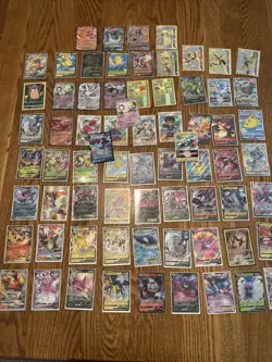Pokemon Cards Lot Of 70 Ex, V, Break - Image 1