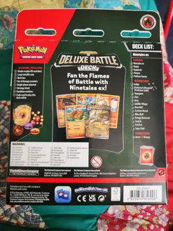 Pokemon Deluxe Battle Deck Ninetales ex 60-Card Deck w/ Foil, Coin, Box, Playmat - Image 2