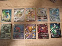 10 Pokemon Card Lot Lapras, Crustle, Alakazam, Zamazenta - Image 1