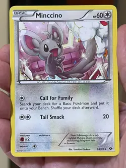 POKEMON MINCCINO 84/99 UNCOMMON NEXT DESTINIES VLP CARD - Image 1