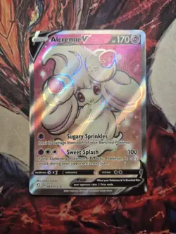 Alcremie V 064/072 - Shining Fates - Ultra Rare Holo Pokemon Card Near Mint NM - Image 1