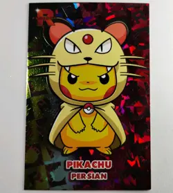 Pikachu Persian Poncho Rainbow Holo Pokemon Rocket Card Database - Image 1
