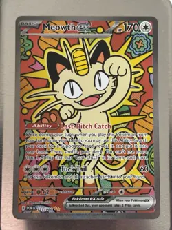 Pokemon Meowth EX Rare POR 121/088 Ability Basic Card Nintendo English - Image 1
