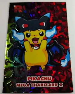 Pikachu Mega Charizard X Poncho Rainbow Holo Pokemon Rocket Card Database - Image 2