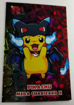 Pikachu Mega Charizard X Poncho Rainbow Holo Pokemon Rocket Card Database - Image 4