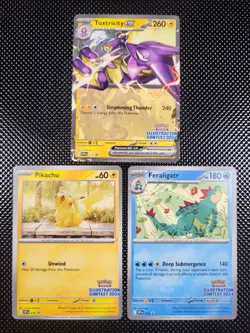 Pokemon Set 2024 Illustration Contest TCG PROMO Cards PIKACHU SVP214 - Image 1