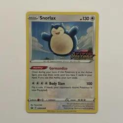 Snorlax SWSH068 Vivid Voltage Stamped Black Star Promo Pokemon TCG Card - Image 1