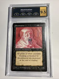 1994 Magic The Gathering MTG Legends Abomination Graded PCG 9.5 Gem mint - Image 1