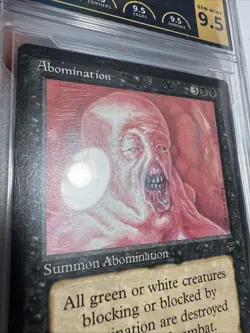 1994 Magic The Gathering MTG Legends Abomination Graded PCG 9.5 Gem mint - Image 5