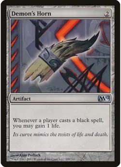 Demon's Horn 205 MTG NM - Magic 2012 (M12) - Image 1