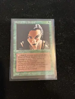 Magic the Gathering 1994 MTG Elves of Deep Shadow Uncommon Jesper Myrfors - Image 1