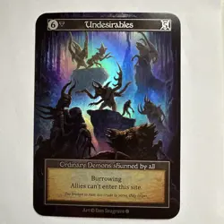 Undesirables FOIL Ordinary Sorcery Contested Realm Gothic NM - Image 1