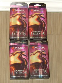 Magic The Gathering 4X Commander Legends Collector Boosters Pack Seal NEW MINT! - Image 2