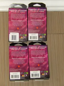Magic The Gathering 4X Commander Legends Collector Boosters Pack Seal NEW MINT! - Image 3