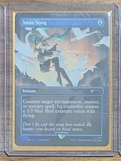 MTG Swan Song (1591) Rainbow Foil Hatsune Miku Secret Lair Drop NM - Image 2