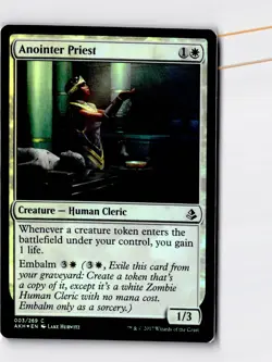 Anointer Priest 3 Common Amonkhet Magic: The Gathering Foil Lightly Played - Image 1