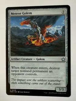 x1 Meteor Golem FDN Foundations MTG 256 UNCOMMON M/NM 1x - Image 1