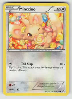 Minccino RC18/RC25 Common Legendary Treasures Pokemon NM - Image 1