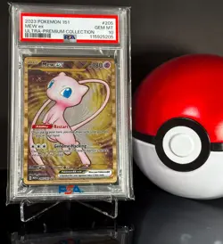 PSA 10 GEM MINT Mew EX 205/165 Metal 2023 Pokemon 151 Ultra Premium Collection - Image 1