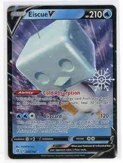 Pokemon TCG - Eiscue V 55/192 - Holiday Calendar - Stamped Ultra Rare Holo - Image 1