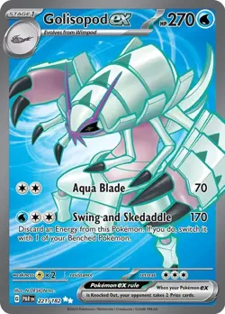 POKEMON GOLISOPOD EX FULL ART 221/182 ULTRA RARE PARADOX RIFT NM CONDITION - Image 1
