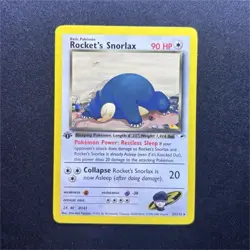 Pokemon Rocket's Snorlax 1st Edition 33/132 Gym Heroes - Image 1