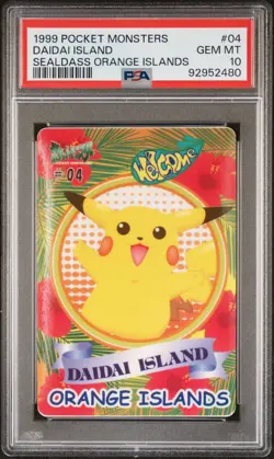 PSA 10 1999 Pocket Monsters Sealdass Orange Islands #04 DAIDAI ISLAND POP47 - Image 1