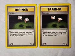 Played (MP) Gambler- Non-Holo #60 Fossil 1st Edition Pokemon TCG - Image 1