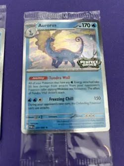 POKEMON AURORUS PERFECT ORDER PROMO STAMPED RARE SEALED LOT OF 3 - Image 2